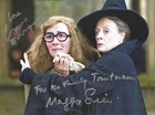 MAGGIE SMITH und EMMA THOMPSON Original Autogramme 20x27 Großfoto Harry Potter
