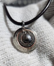 US QUARTER Coin Pendant With 18" Leather Cord Very Beautiful