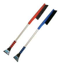 35" Snow Brush w/Foam Grip, 3-Rows of Bristles+Ice Scraper | Mallory MAXX 889-35