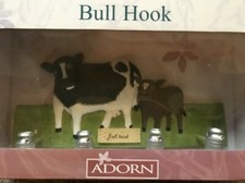 brand new bull and calf coat wall hanger