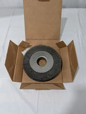 WEILER Wheel Brush: 8" Wheel Dia, 1" Face Width, 0.0140" Wire Dia 75844902