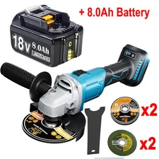 Cordless 1/2 Power Angle Grinder Brushless Angle Grinder 8000RPM For Makita