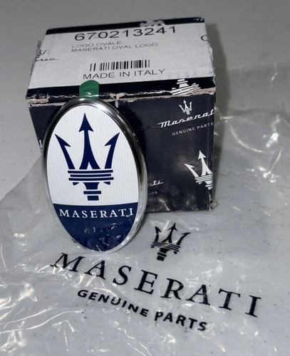 Genuine Maserati GranTurismo Levante MC20 Front Bumper OEM Logo Badge 670213241