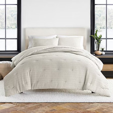 Casual Comfort Waffle Textured Midweight Down Alternative Comforter Set King/Cal