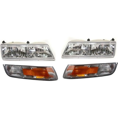 Headlight Kit LH RH For 95-97 Mercury Grand Marquis Incl. Corner w/ Marker Lamp