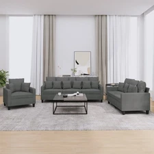 Sofa Set Dark Grey