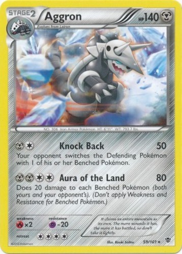 Pokemon - Aggron - 59/101 - Rare - Plasma Blast - NM