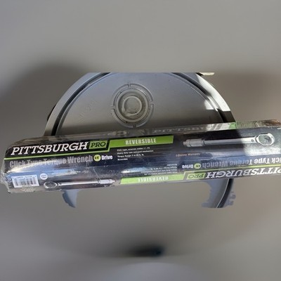 PITTSBURGH PRO 3/8 Drive Click Type Torque Wrench 63881 Reversible