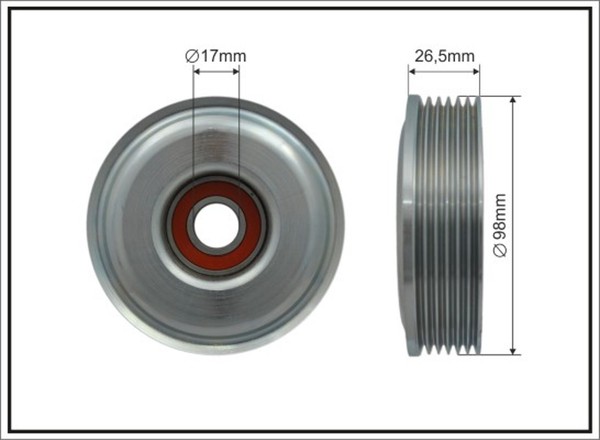 Spannrolle Keilrippenriemen Caffaro 500211 FüR Courier Mazda Puma 121 Ford Jasm-image