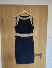 Damen Kleid Midi Esprit Größe: 38 Blau Elegant Business