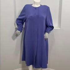 Plus Size Mauve Women's Long Sleeve Tunic Midi Shirt Dress