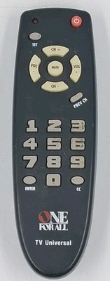 One For All Remote Controller URC-1050BPB01 Replacement Tested & Works