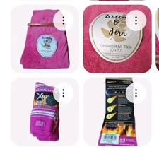 Willow & Fern Oversized Plush Throw Blanket Pink Polar Extreme Thermal Socks 5-9