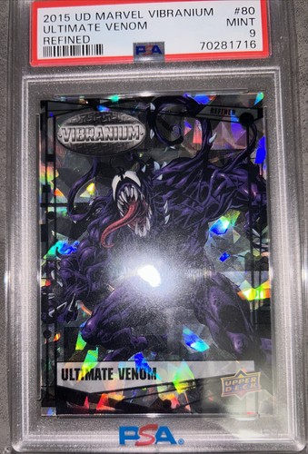 Marvel Vibranium UD 2015 Refined Ultimate Venom 99/99 PSA 9 Mint Marvel Card - Picture 4 of 24