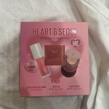 Kaja Heart Seoul Best Of Kaja Eye, Cheek Lip Oil Eyeshadow 3-Pc Gift Set NIB