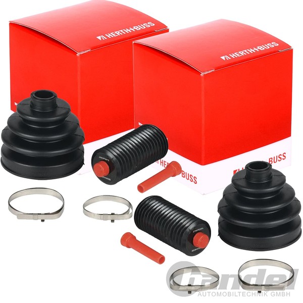 2X Herth+Buss Achsmanschetten Satz Radseitig Passend FüR Infiniti QX4 Nissan BLU-image