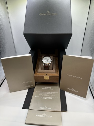 Jaeger-LeCoultre JLC Master Eight Days Q1608420 41.5MM B & P Warranty Appraisal