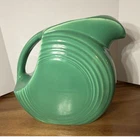Fiesta Disk Pitcher Green Ceramic 70 oz Art Deco Vintage 1920-1949