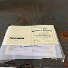 Hawthorne Village Nightmare Before Christmas Halloween Town Celebration COA ONLY