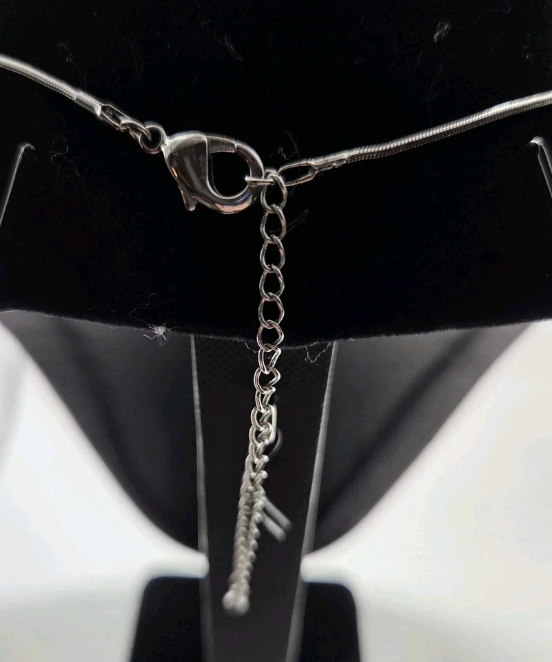 Park Lane? Collar ovalado tono plata sin marca 20" circonita cúbica transparente pavé Foto 4 de 4