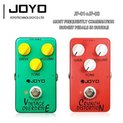 JOYO JF-03 Crunch Distortion and Vintage Overdrive Pedals Frequently Combination