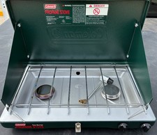 Coleman Perfectflow Camp Stove 2-Burner 20K BTU Propane Adjustable SEALED NEW