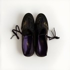 adidas Predator Football Cleats Black/Purple Lace-Up Molded Studs US 9.5 D — photo 4