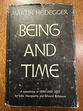 Being and Time Heidegger HC DJ 1962 Metaphysics Philosophy Psychology Theology