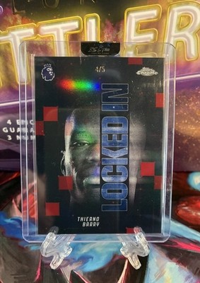 Topps Chrome Premier League Locked In Case Hit /5 Thierno Barry und /25 SSP