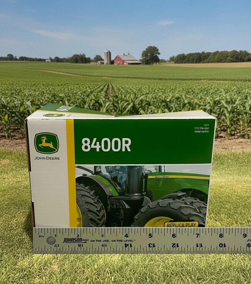 ERTL, John Deere 8400R Tractor, Triples, No. 45568, 1:32 Scale, Diecast, NIB - Image 4 of 4
