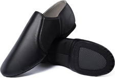 Unisex PU Leather Jazz Shoe Suede Sole for Women/Men Dance Shoes