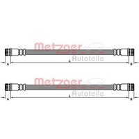 2X Metzger BremsschlÄUche Hinten Beidseitig Passend FÜR Mitsubishi Colt
