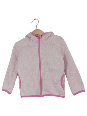 Impidimpi Strickjacke Mädchen Gr. 110 Rosa Melange Kapuze Reißverschluss
