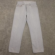 Vintage Levis Jeans Mens 32x29 Tag 34x30 501 Button Fly Made In USA Denim Pant