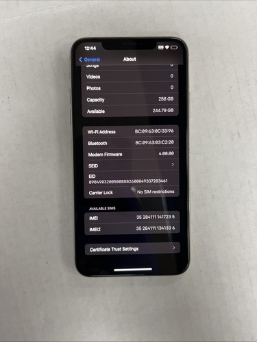 Apple iPhone 11 Pro Max 256GB W pełni odblokowany (GSM + CDMA) srebrny BEZ FACE ID - Zdjęcie 10 z 11