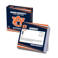 Turner Licensing,  NCAA Auburn Tigers 2026 Desk Calendar, 5.38'' X 5.38'', Daily