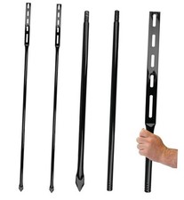 2-Pack Heavy Duty Metal Stakes for Yard Signs, 54 inches Long Holder for