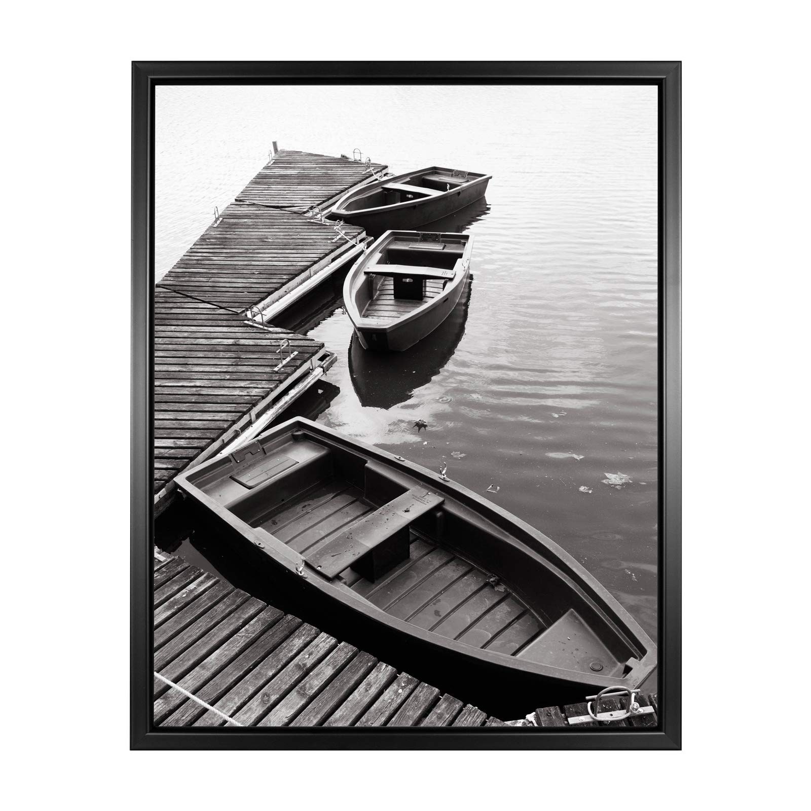Black Giverny 11x14 Picture Frame for Wall Mounting - Simple Design