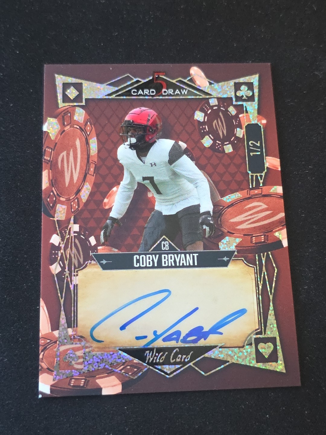 2022 5 Card Draw COBY BRYANT 1/2 Autograph Rookie Auto Seahawks SSP