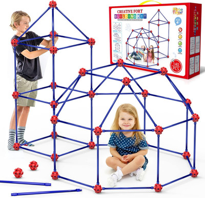 Fort Building Kit for Kids,Stem Construction Toys, Christmas & Birthday Gift for