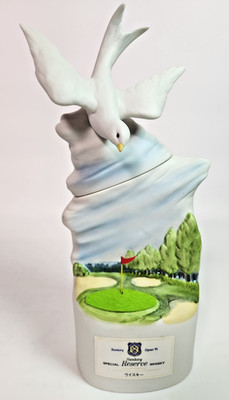 SUNTORY OPEN 1991 Special Reserve Whisky Golf Decanter Seagull Japan Empty