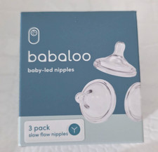 Babaloo Baby-Led Anti-Colic Slow Flow 3 Nipples  SEALED
