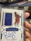 Ron Harper 2015-16 Panini National Treasures Patch Auto Autograph On Card /49