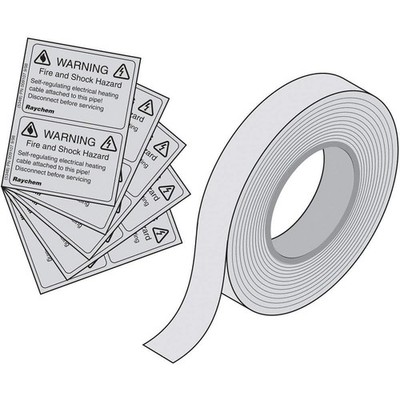 RAYCHEM 062231-000 Application Tape,66',10 Elec Trace Labls 4E521