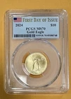 2024 $10 American Gold Eagle - 1/4 Oz Gold PCGS 70 First Day Issue