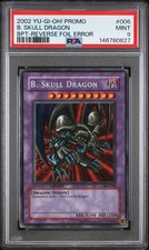 2002 YU-GI-OH! PROMO BPT-COLLECTOR'S TINS REVERSE FOIL ERR B. SKULL DRAGON PSA 9