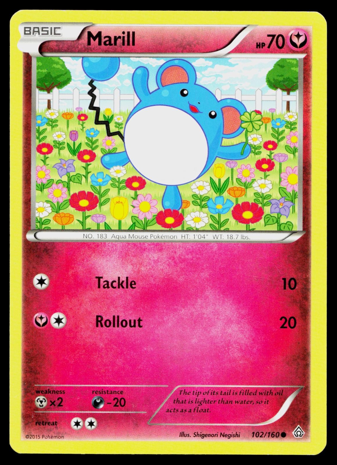 MARILL 102/160 COMMON PRIMAL CLASH POKEMON LP