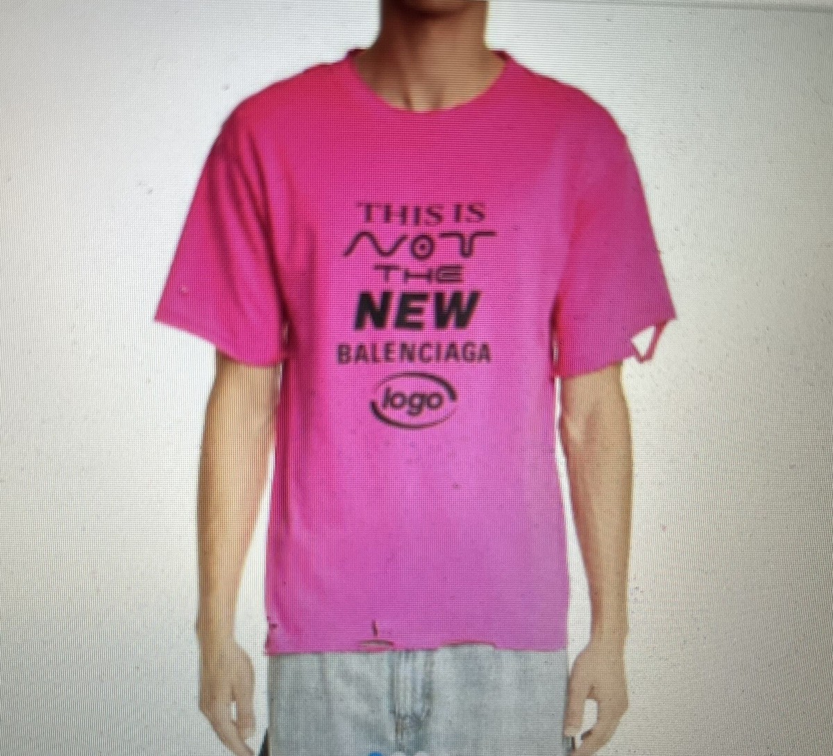 Balenciaga Men's Ripped Logo Print T-Shirt | eBay Balenciaga Men's Ripped Logo Print T-Shirt | eBay