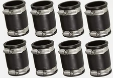 P1056-150 Fernco 1-1/2" x1-1/2" Flexible Pipe Coupling Connectors - Pack of 8
