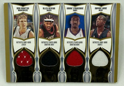 2005-06 Topps Luxury Box Stat Sheet 7 Relics 1 #18 KOBE BRYANT Iverson Dirk #1/1